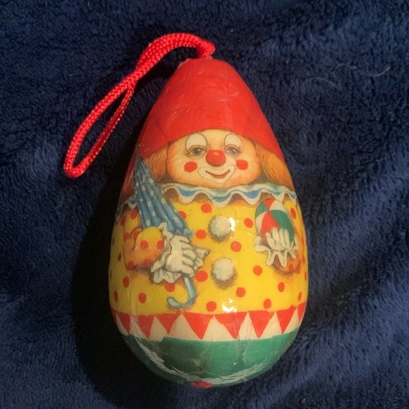 Vintage Paper Mache Kitschy Snowman, Santa Claus and Clown Ornaments - Picture 3 of 7